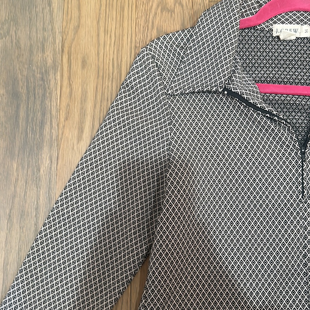 Jcrew Printed Collared Quarter Zip - image 4